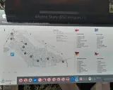 Mapa turystyczna Błędne Skały w Górach Stołowych z zaznaczoną trasą i formami skalnymi.