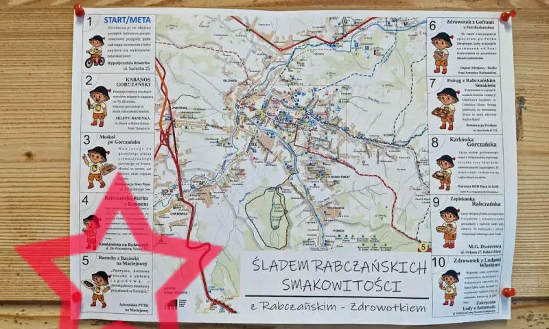 Szlak kulinarny "Śladem Rabczańskich Smakowitości" prowadzi przez malownicze Gorce, oferując lokalne przysmaki.